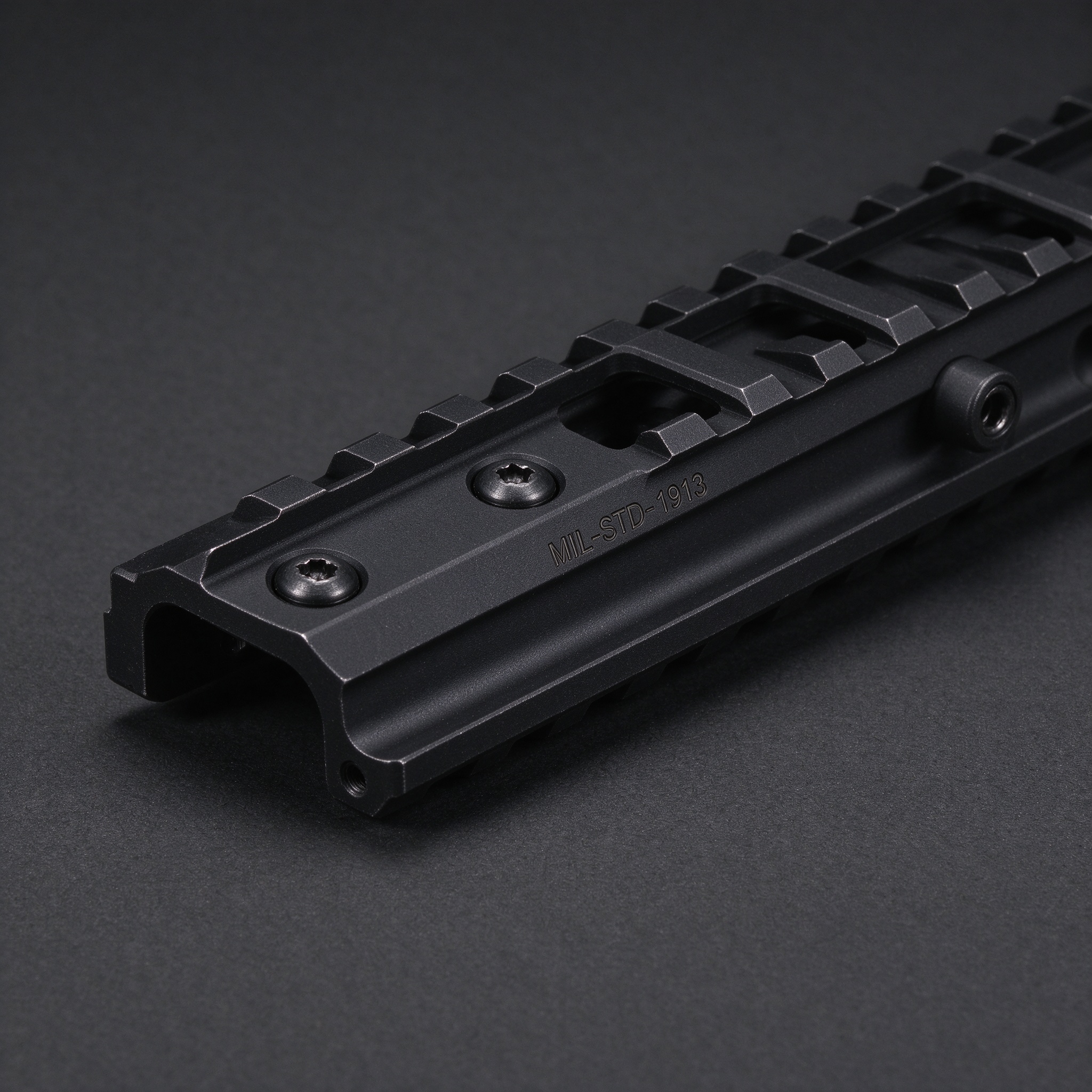 CNC machined picatinny rail